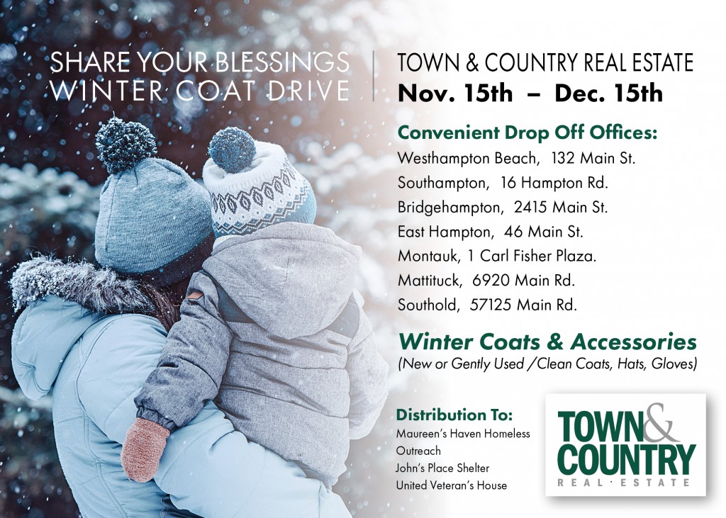 , Share Your Blessings – Annual Winter Coat &#038; Accessories Drive, Town &amp; Country Real Estate