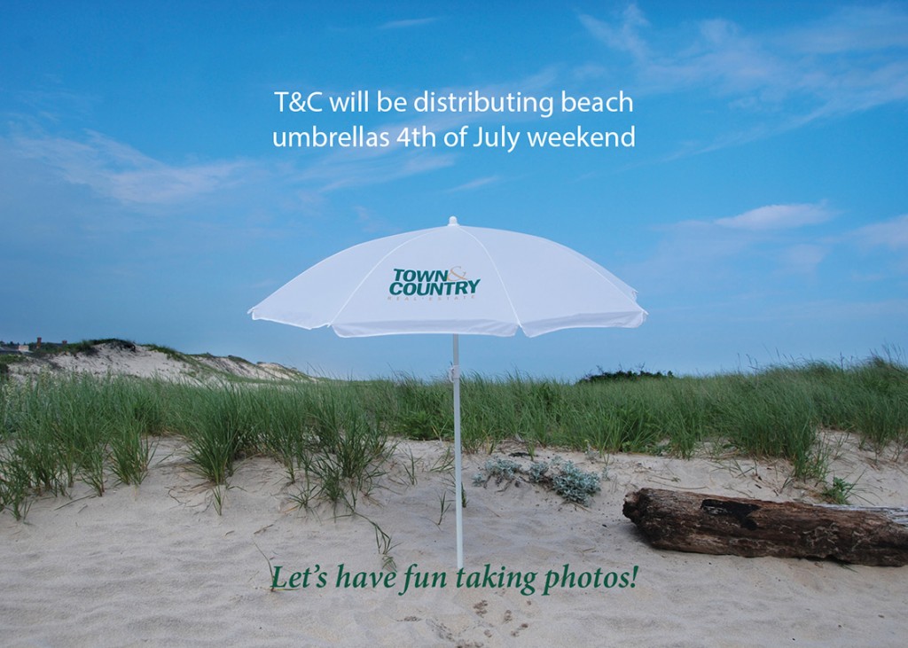 , Umbrellas Distributed at 4th of July Weekend, Town &amp; Country Real Estate